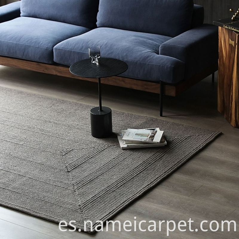 Wool Braided Living Room Rug Carpet